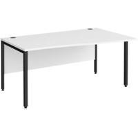 Dams International Wave Desk MB16WRKWH 1,600 x 990 x 725 x 800 - 990 mm