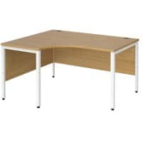 Dams International Left Hand Ergonomic Desk MB14ELWHO 1,400 x 1,200 x 725 mm