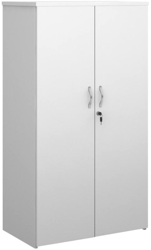 Dams International Universal Storage Cupboard Wood 3 Shelves Lockable 800 x 1,440 mm Oak