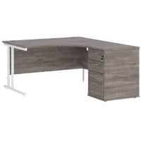 Dams International Desk with Pedestal EBWH14RGO 1,400 x 1,626 x 725 mm