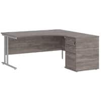 Dams International Desk with Pedestal EBS16RGO 1,600 x 1,626 x 725 mm