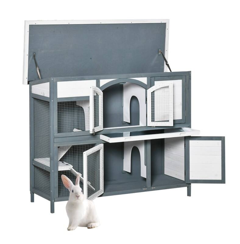 PawHut Rabbit Cage D51-273