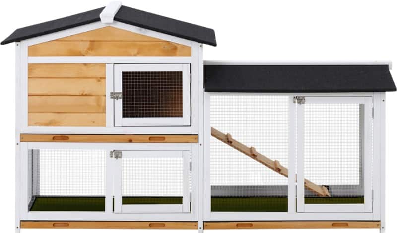 PawHut Rabbit Hutch D51-131