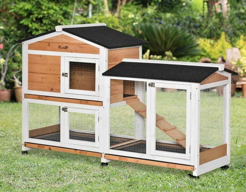 PawHut Rabbit Hutch D51-314YL