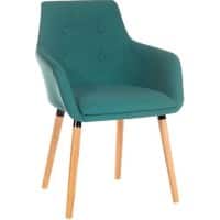 TEKNIK Reception Chair Fabric Fixed Armrest Jade 90 kg 6929JADE/1 590 x 590 x 850 mm