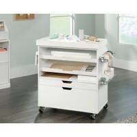 TEKNIK Laminate Particle Board Craft Cart 2 Drawers Not Lockable 946 x 494 x 914 mm White