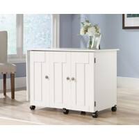 TEKNIK Laminate Particle Board Crafting Desk Not Lockable 1,580 x 494 x 724 mm White