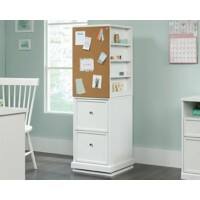 TEKNIK Laminate Particle Board Storage Cabinet 2 Drawers Not Lockable 455 x 510 x 1,468 mm White