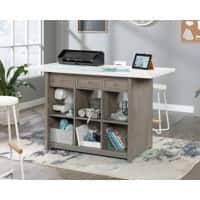 TEKNIK Craft Crafting Desk Rectangular White Oak Base panel 3 Drawers 1,544 (W) x 762 (D) x 914 (H) mm Laminated Particle Board
