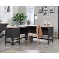 Teknik L Shaped Desk Black 1,654 x 1,490 x 756 mm