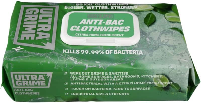 uniwipe UltraGrime Life Disinfectant Wipes Green 29 x 12 x 16 cm Pack of 80 