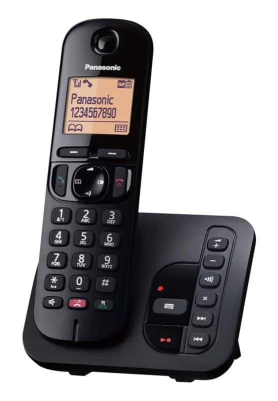 Panasonic Home Telephone KX-TGC260EB Black