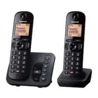 Panasonic Cordless Home Telephone With Answering Machine KX-TGC262EB Black