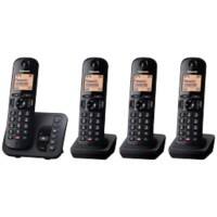 Panasonic Cordless Home Telephone With Answering Machine KX-TGC264EB Black