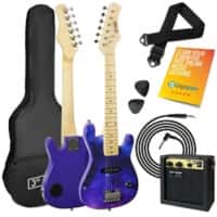 3rd Avenue Junior Electric Guitar Set Purple Galaxy