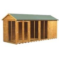 Power Apex Summerhouse 492.8 (W) x 492.8 (D) x 228.8 (H) cm 166PASHC4