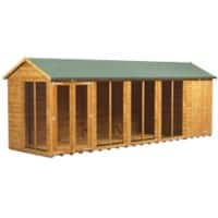 Power Apex Summerhouse 611.8 (W) x 611.8 (D) x 228.8 (H) cm 206PASHC4