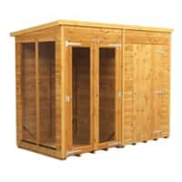 Power Pent Summerhouse 254.8 (W) x 254.8 (D) x 202.8 (H) cm 84PPSHC4