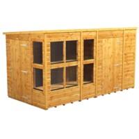 Power Pent Potting Shed 374.8 (W) x 374.8 (D) x 202.8 (H) cm 126PPPSC6