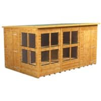 Power Pent Potting Shed 373.8 (W) x 373.8 (D) x 202.8 (H) cm 128PPPSC4