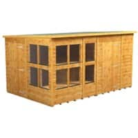 Power Pent Potting Shed 374.8 (W) x 374.8 (D) x 202.8 (H) cm 128PPPSC6