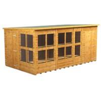 Power Pent Potting Shed 433.8 (W) x 433.8 (D) x 202.8 (H) cm 148PPPSC4