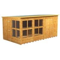 Power Pent Potting Shed 433.8 (W) x 433.8 (D) x 202.8 (H) cm 148PPPSC6