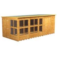 Power Pent Potting Shed 493.8 (W) x 493.8 (D) x 202.8 (H) cm 168PPPSC6