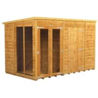 Power Pent Summerhouse 314.8 (W) x 314.8 (D) x 202.8 (H) cm 106PPSHC6