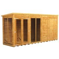 Power Pent Summerhouse 433.8 (W) x 433.8 (D) x 202.8 (H) cm 144PPSHC4