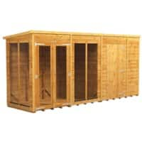 Power Pent Summerhouse 433.8 (W) x 433.8 (D) x 202.8 (H) cm 144PPSHC6