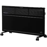 HOMCOM Electric Radiator 1300 W Black