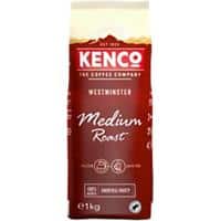 Kenco Caffeinated Ground Coffee Westminster Smooth and fruity flavour Medium Roast 1 kg