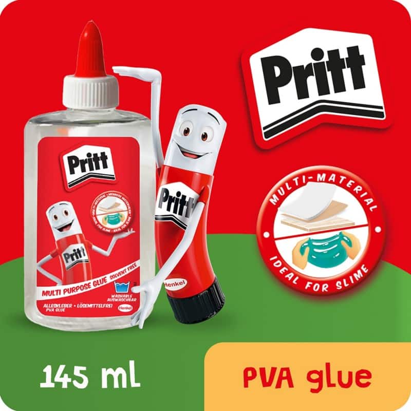 Pritt Glue Non-permanent Liquid Transparent