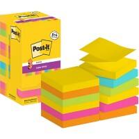 Post-it® Super Sticky Notes, Assorted Colours, 76 mm x 76 mm, Promo Pack,  90 Sheets/Pad, 21 + 3 FREE Pads/Pack : : Stationery & Office  Supplies