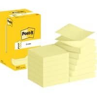 Post-it Sticky Z-Notes R330-CY 76 x 76 mm 100 Sheets Per Pad Yellow Pack of 12