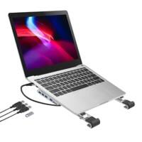 ProperAV Laptop Stand Height Adjustable 70 x 265 x 28 mm Silver