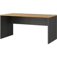 GERMANIA GW-Pasadena Rectangular Desk Oak Graphite, Navarra-Oak Repro 1,580 x 790 x 750 mm