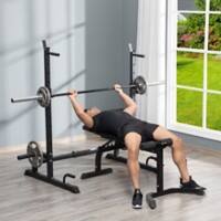 HOMCOM Barbell Squat Rack