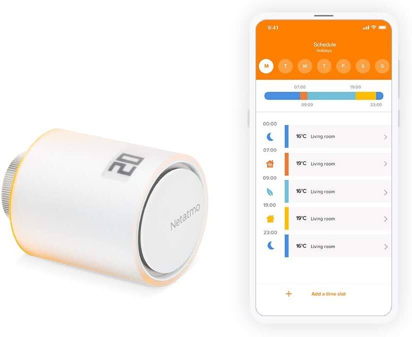 Netatmo Thermostatic Radiator Valve 12.5 x 7.1 x 15.6 cm White | Viking ...