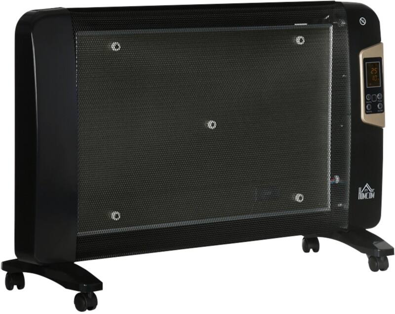 HOMCOM Heater Freestanding 1000 W Black