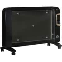 HOMCOM Heater Freestanding 1000 W Black