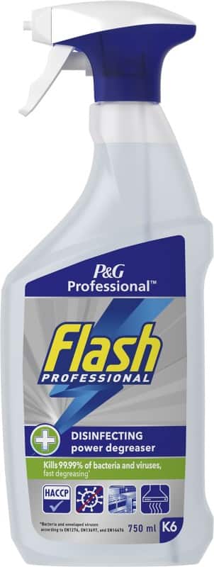 Flash Professional Disinfecting Power Degreaser Cleaning Spray 750 ml