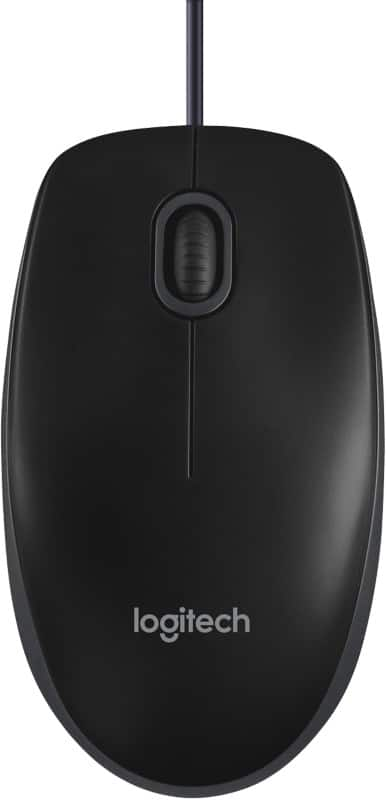 Logitech B100 Mouse Wired Black