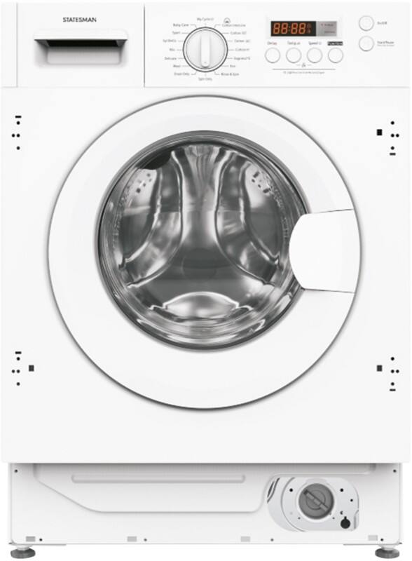 Statesman BIW0814 Built-In Washing Machine 825 x 595 x 540 mm 1400 r/min 8kg White