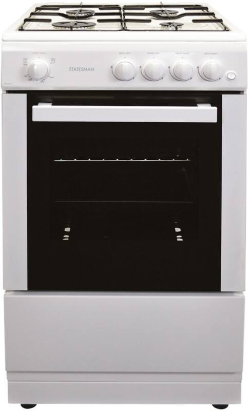 Statesman Gas Cooker STUDIO2 1 W 51 L Single Cavity 900 x 500 x 600 mm White