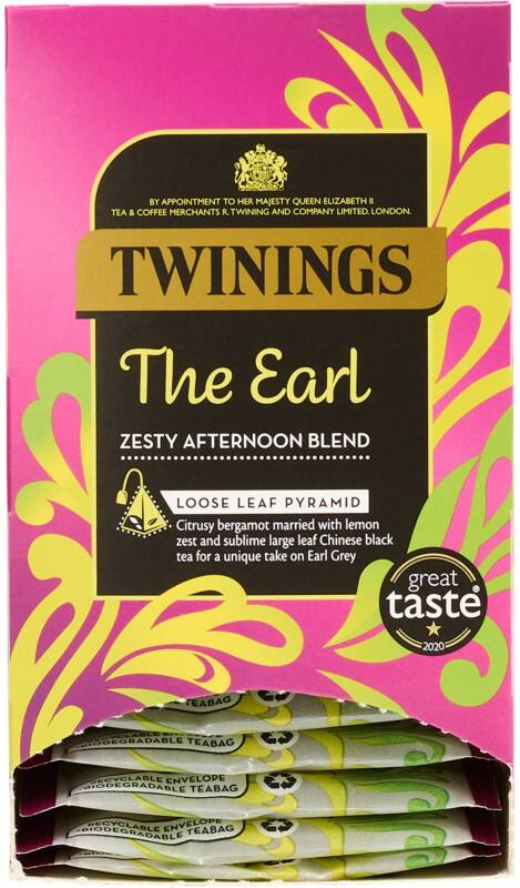 Twinings Black Tea The Earl Bergamot and Lemon Pack of 15