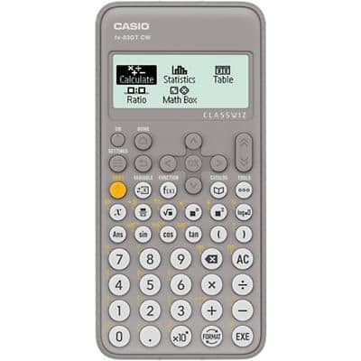 Casio Scientific Calculator FX-83GTCW-GY Grey