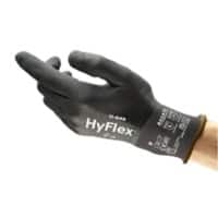 HyFlex Handling Gloves Foam, Nitrile Size 10 Black 12 Pairs