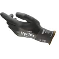 HyFlex Non-Disposable Handling Gloves Foam, Nitrile Size 7 Black 12 Pairs